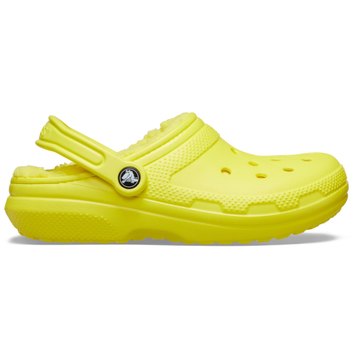 Saboti Crocs Classic Lined Clog Galben - Cyber Yellow - imagine 8